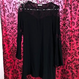 Black lace dress